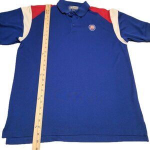 Genuine Merchandise Chicago Cubs baseball polo Men's large 42-44 blue red white